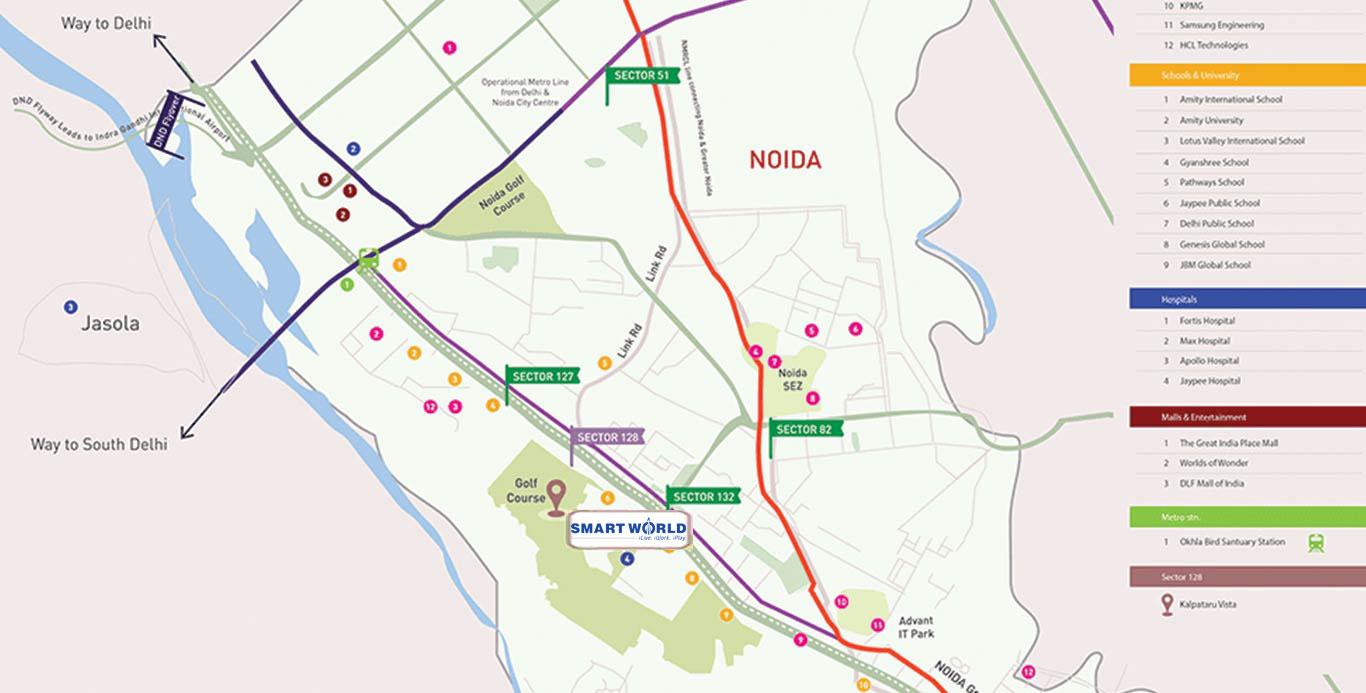 M3M Sector 94 location map